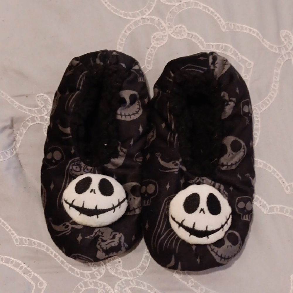 Black Nightmare Before Christmas Slip-On  Slippers